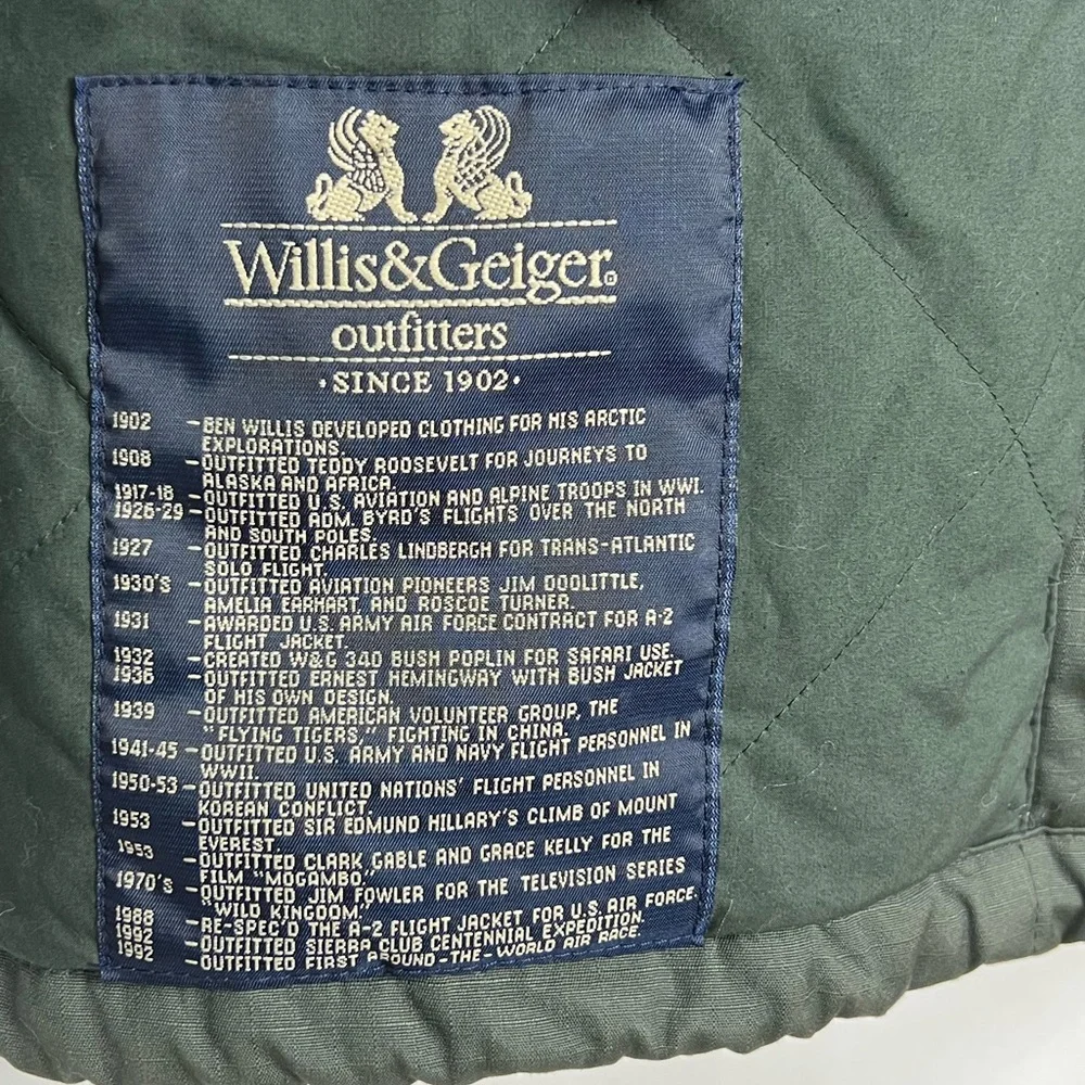 Willis & Geiger Military Ripstop Utility Cargo Hooded Parka Men’s L Heavyweight - Picture 14 of 16
